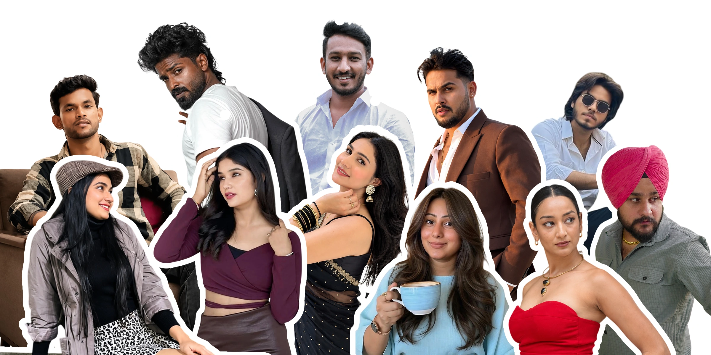 A diverse Indian creator community making content together
