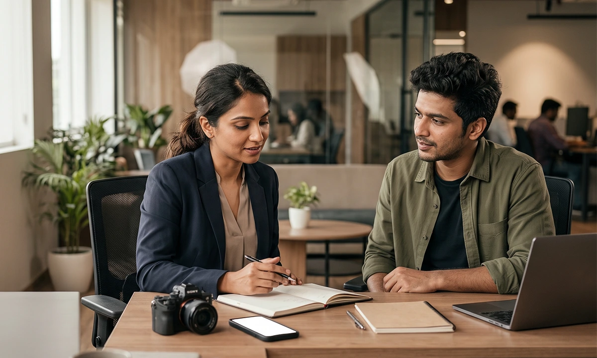 Creator connecting with a local community for a brand campaign