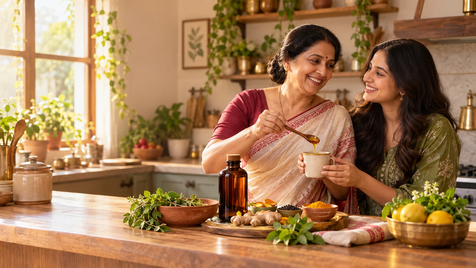 Dabur creator campaign showing an everyday Indian wellness ritual