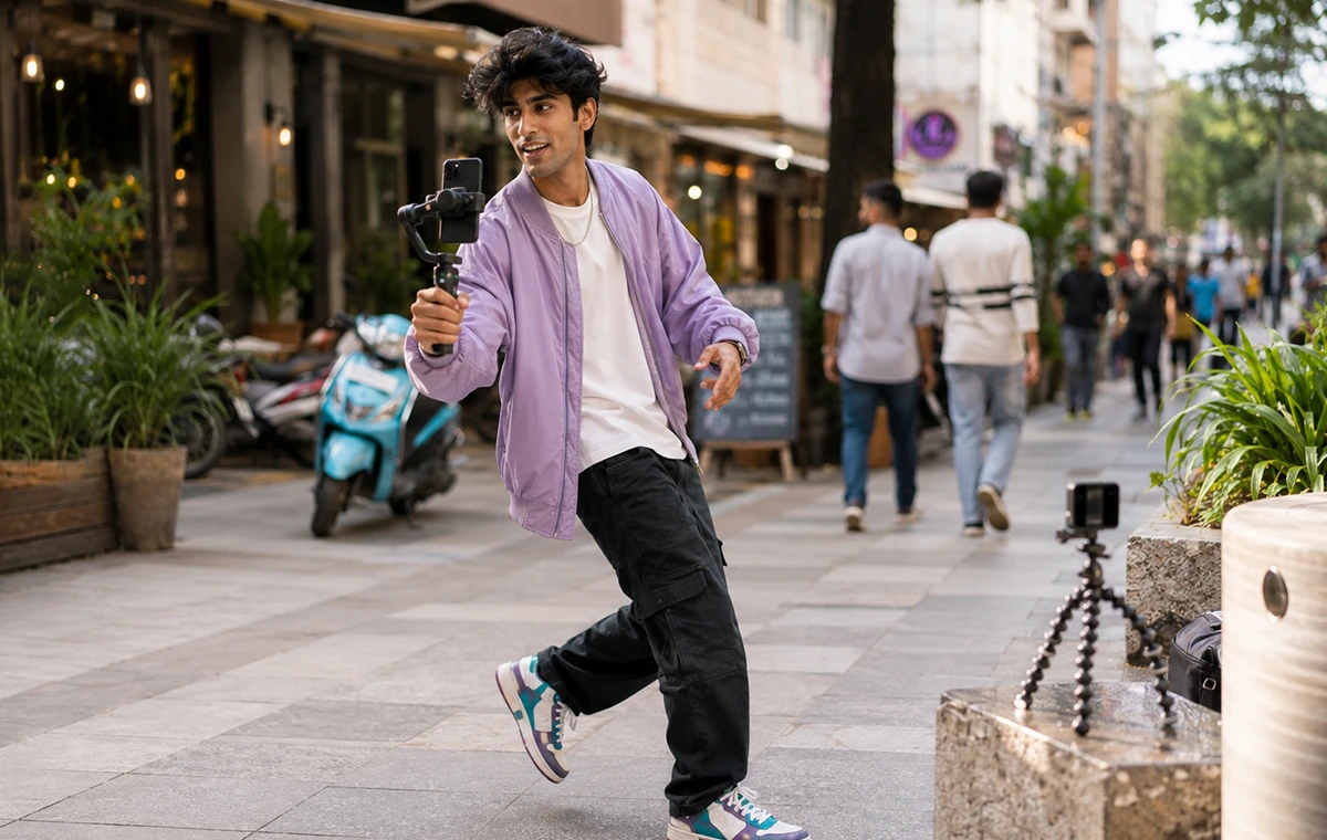Moj creator preparing a regional short-video campaign